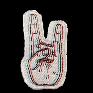 Stereoscopic Horns Embroidered Patch